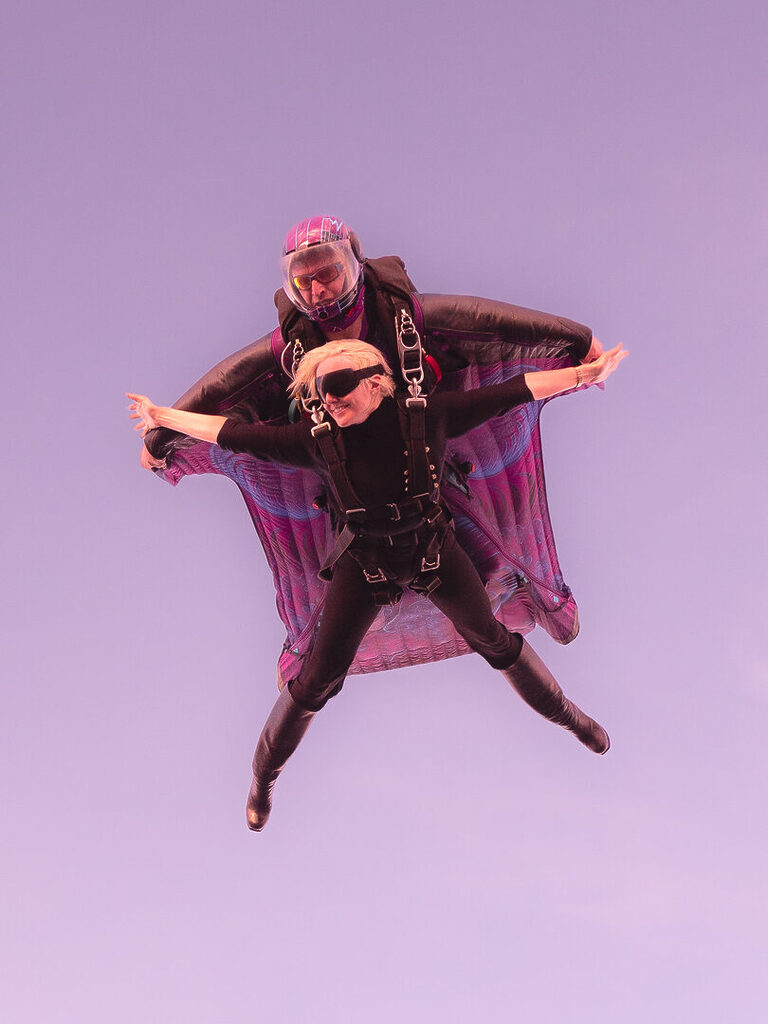 sunset wingsuit tandem Chalon sur Saône