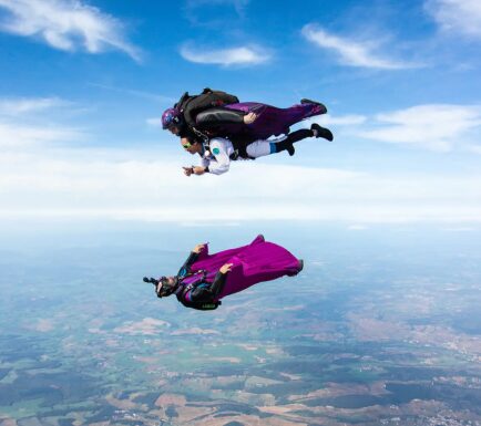 SkyVibration - Vol en wingsuit tandem