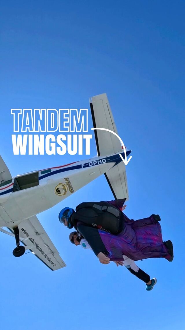 Take a breath and enjoy 😍🌤️🌈What better way to end the summer than with the experience of a lifetime ? 📆@vincent_descols_le_blond •••#skyvibration #wingsuit #skydiving #tandemwingsuit #skydive #wingsuiteverydamnday #adventures